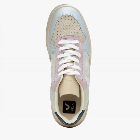 BRAND NEW VEJA Women's Sneakers V-10 Suede Jade White Multico Trainers - Picture 5 of 16
